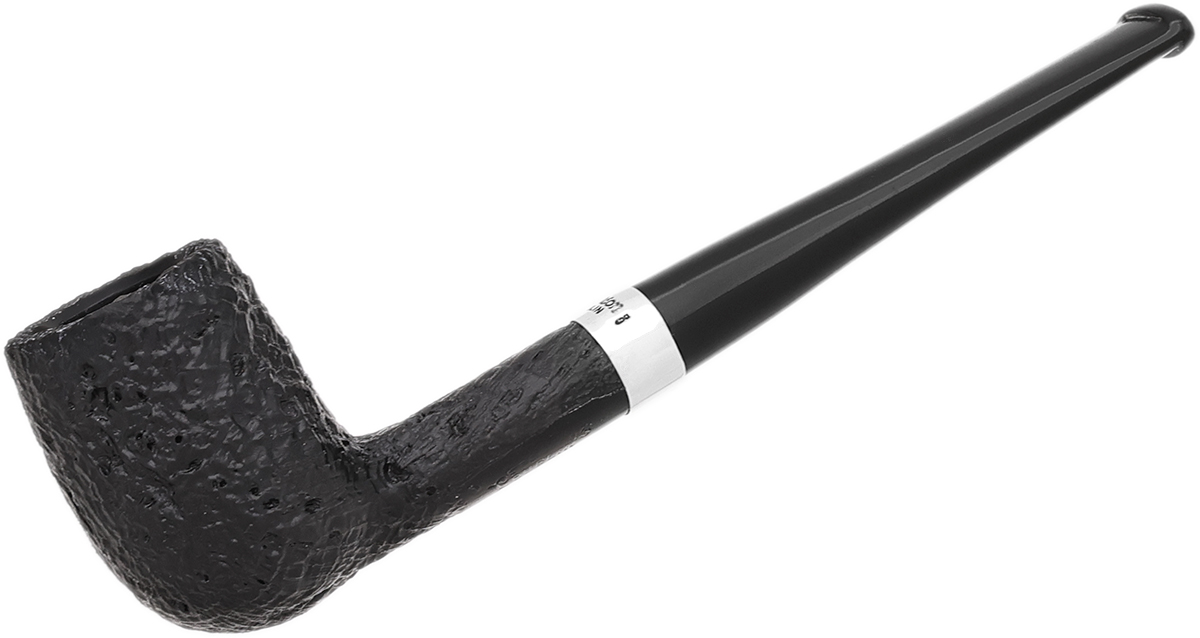 Peterson Junior Sandblasted Silver Mounted Straight Billiard Fishtail