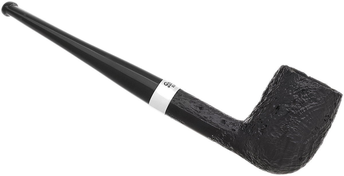 Peterson Junior Sandblasted Silver Mounted Straight Billiard Fishtail