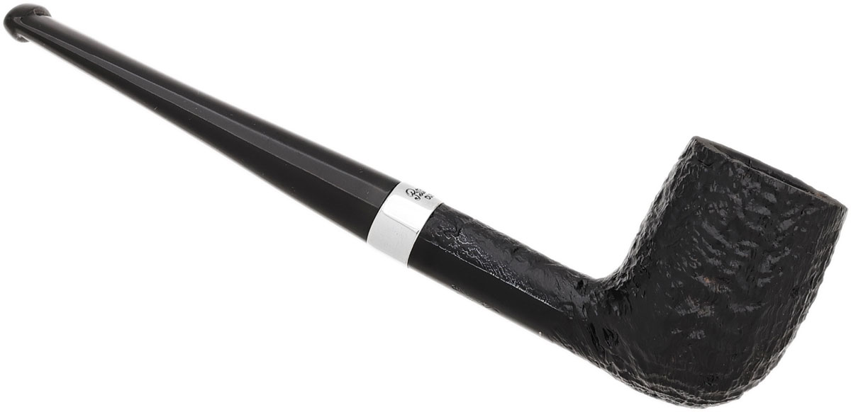 Peterson Junior Sandblasted Silver Mounted Straight Billiard Fishtail