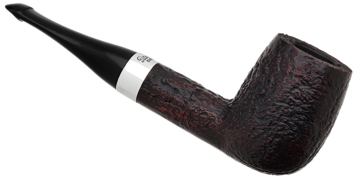 Peterson House Pipe Sandblasted Billiard P-Lip
