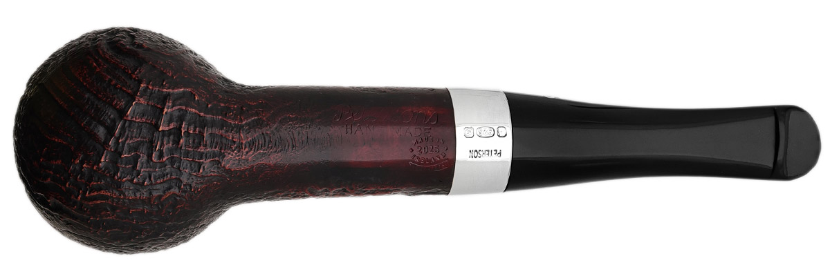 Peterson House Pipe Sandblasted Billiard P-Lip