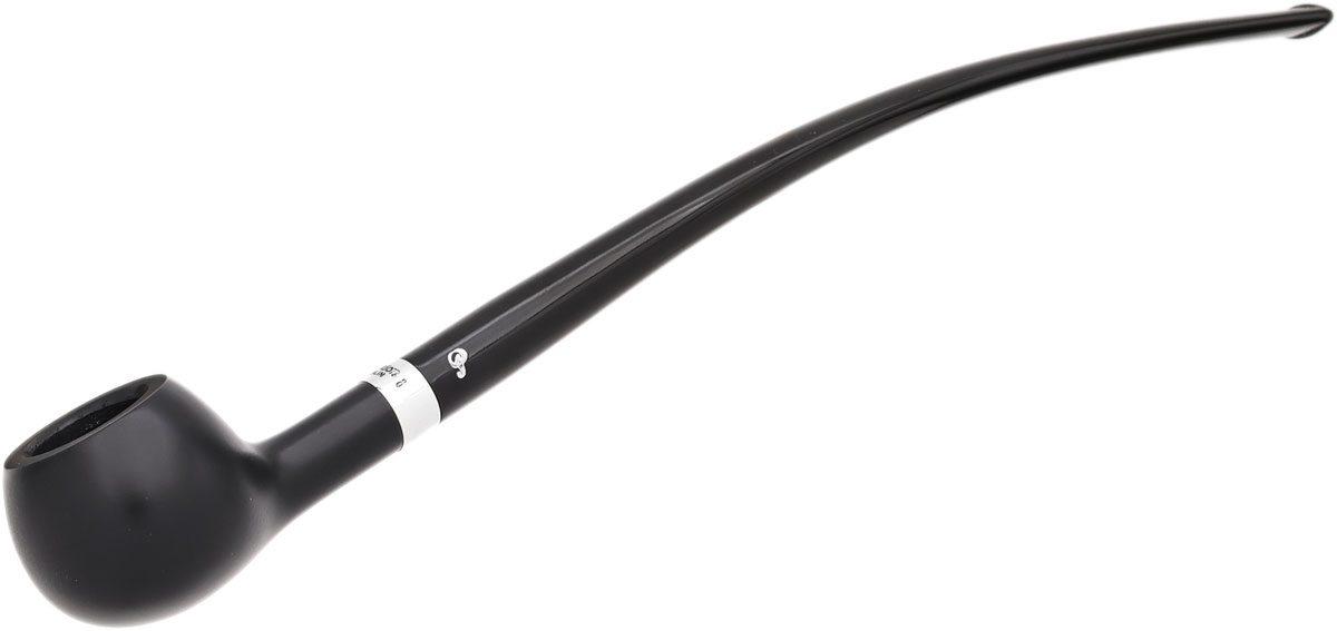 Peterson Churchwarden Ebony Silver Mounted Prince Fishtail