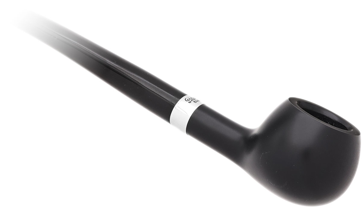Peterson Churchwarden Ebony Silver Mounted Prince Fishtail