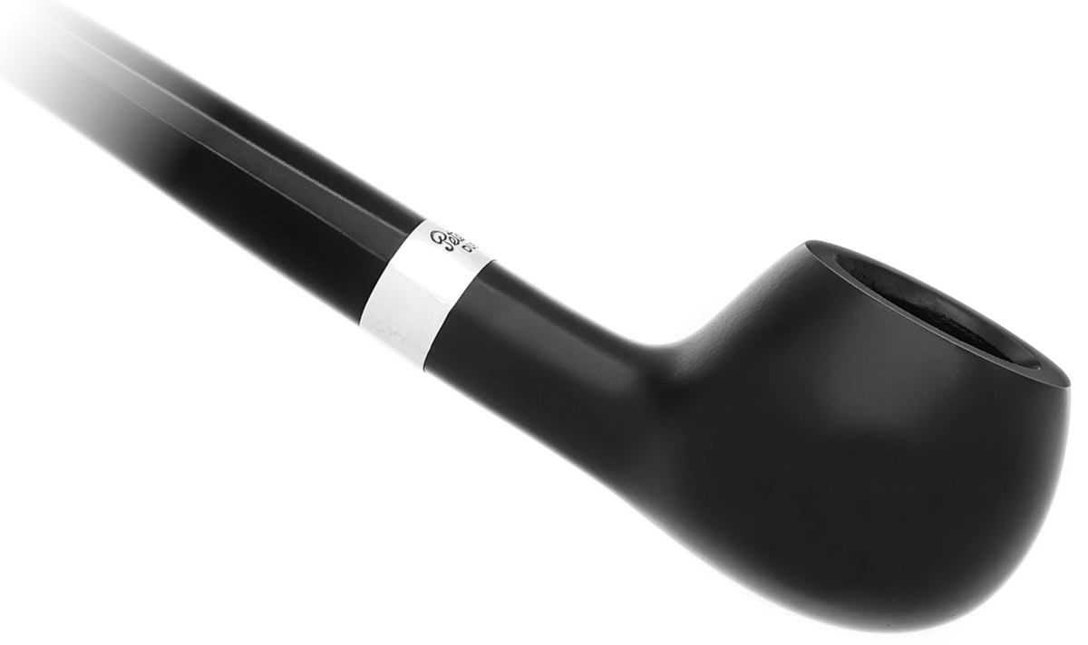 Peterson Churchwarden Ebony Silver Mounted Prince Fishtail