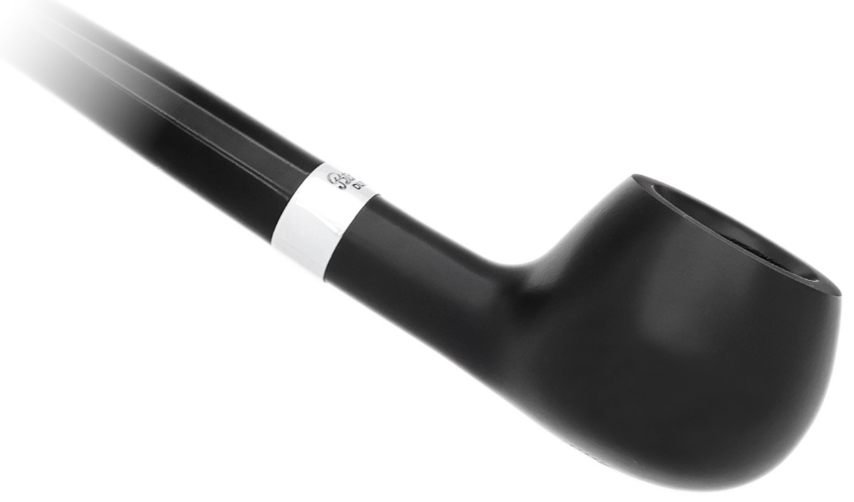 Peterson Churchwarden Ebony Silver Mounted Prince Fishtail
