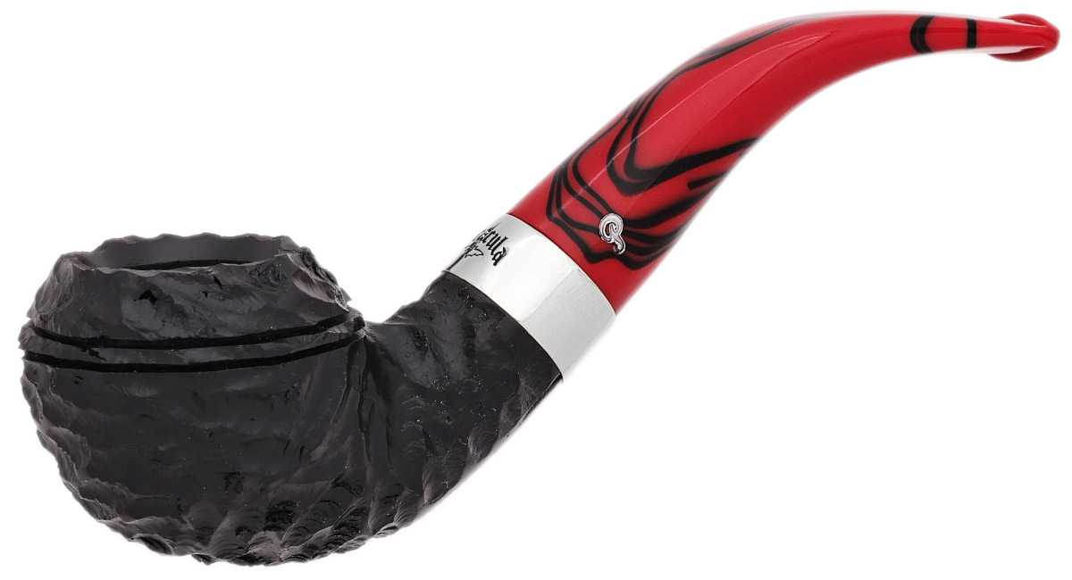 traditional pipe tobacco Dracula Rusticated (999) Fishtail Tobacco Pipe