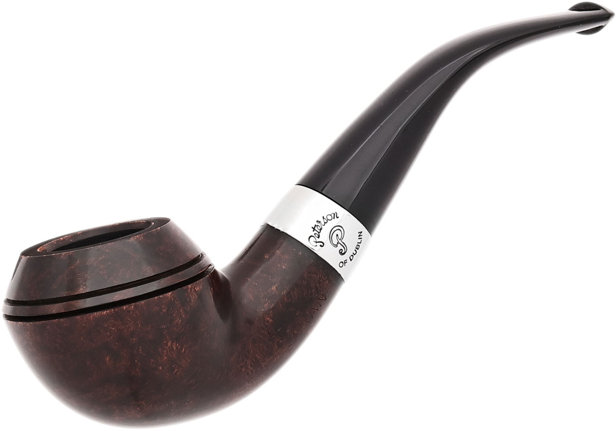 Aran Smooth Nickel Mounted (999) Fishtail Tobacco Pipe