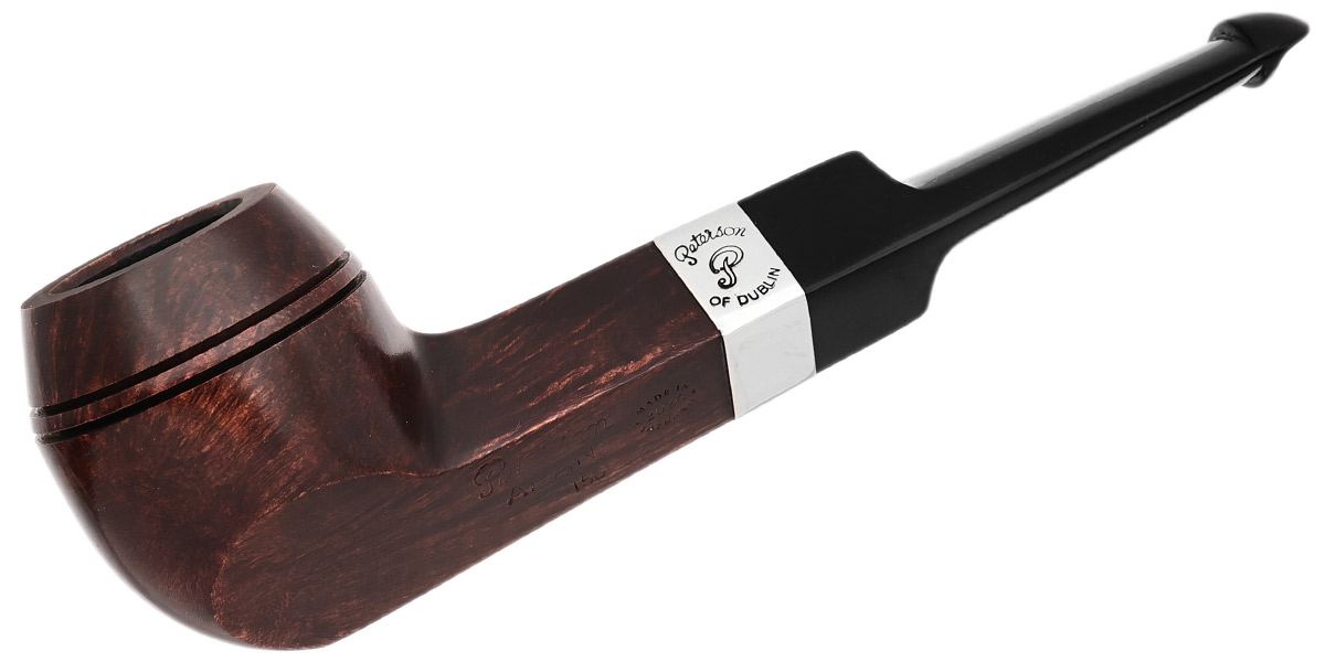 Aran Smooth Nickel Mounted (150) P-Lip Tobacco Pipe