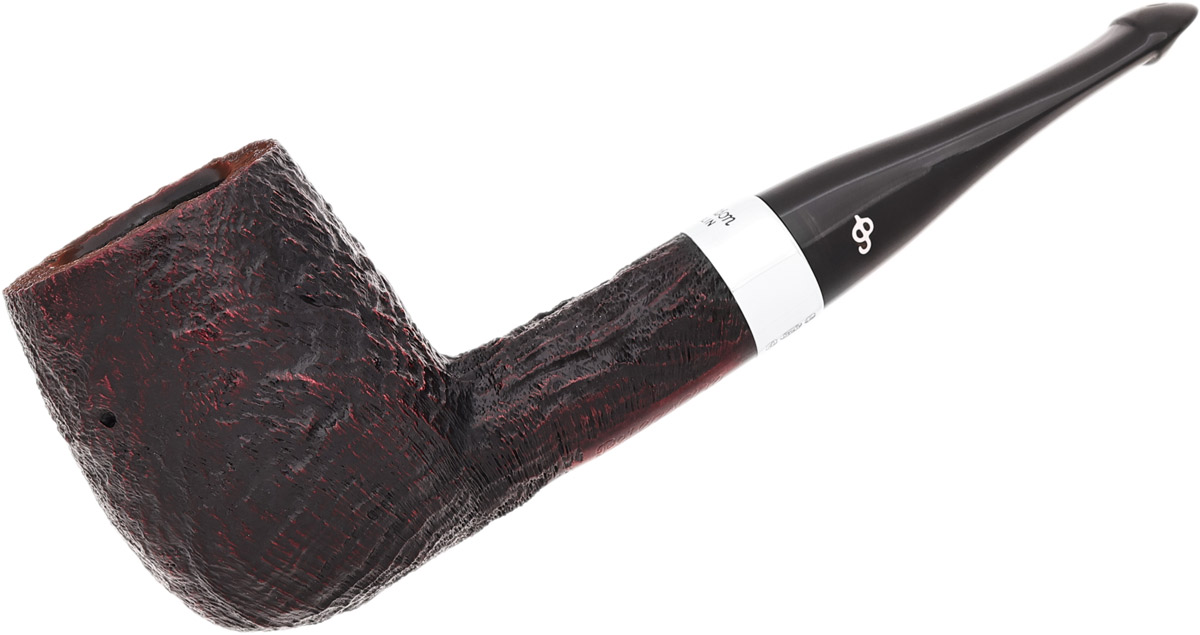 Peterson House Pipe Sandblasted Billiard P-Lip