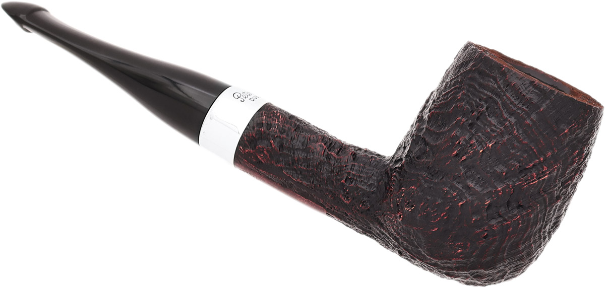 Peterson House Pipe Sandblasted Billiard P-Lip
