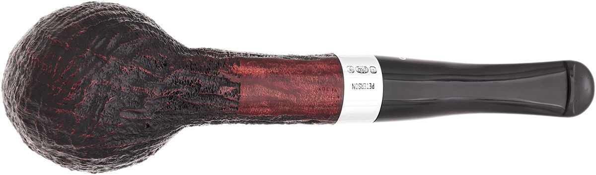 Peterson House Pipe Sandblasted Billiard P-Lip