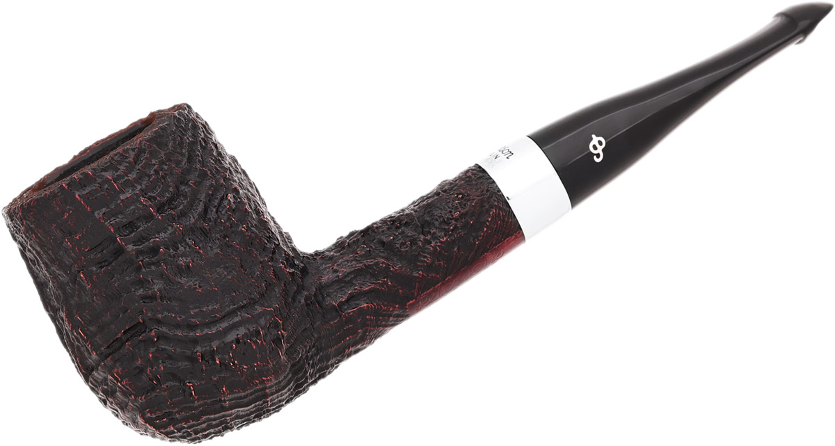 Peterson House Pipe Sandblasted Billiard P-Lip