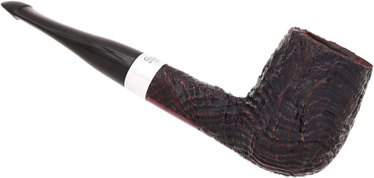 Peterson House Pipe Sandblasted Billiard P-Lip