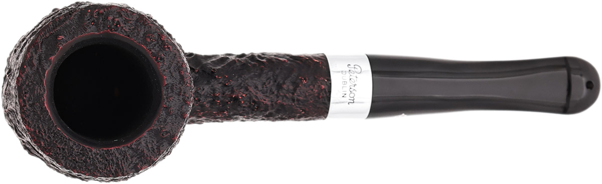 Peterson House Pipe Sandblasted Billiard P-Lip