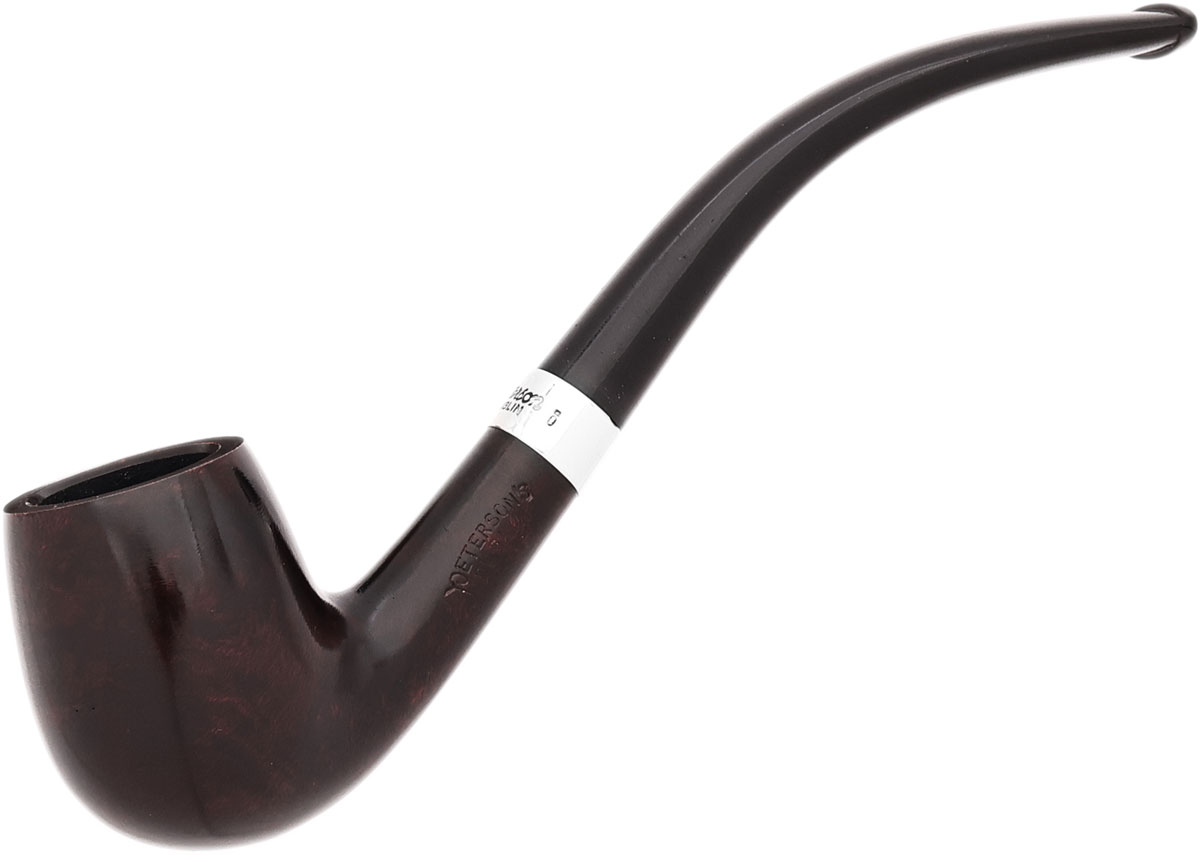 Peterson Junior Heritage Silver Mounted Bent Billiard Fishtail
