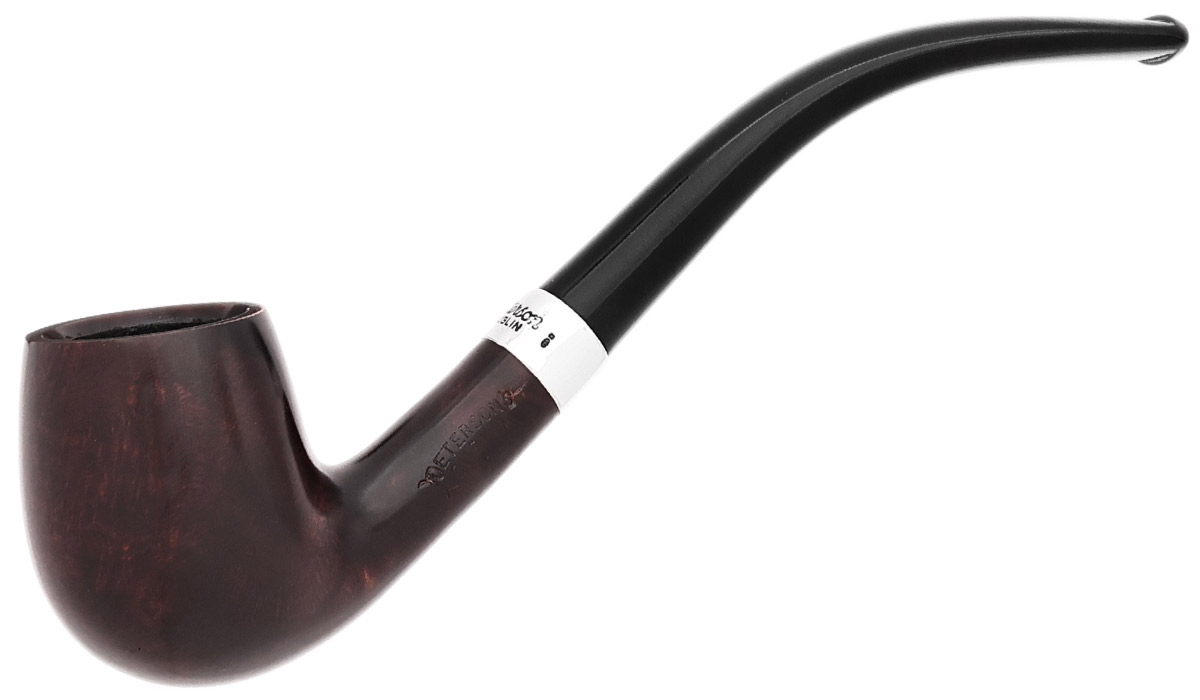 Peterson Junior Heritage Silver Mounted Bent Billiard Fishtail