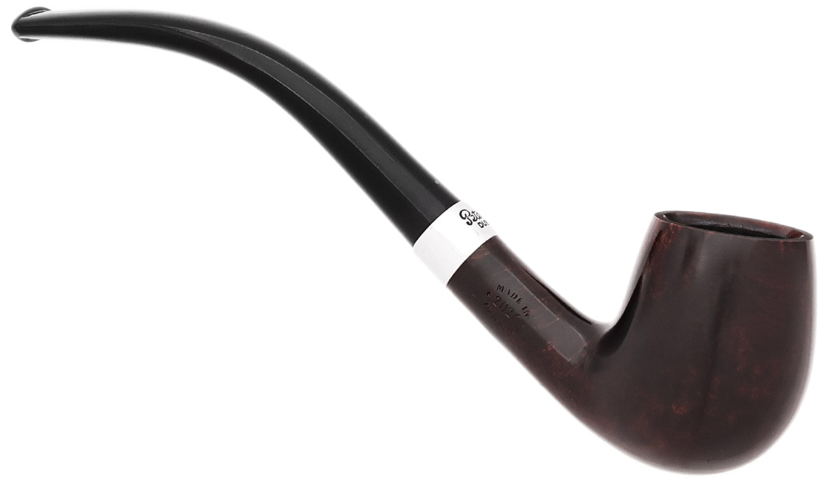Peterson Junior Heritage Silver Mounted Bent Billiard Fishtail