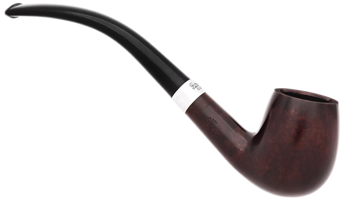 Peterson Junior Heritage Silver Mounted Bent Billiard Fishtail