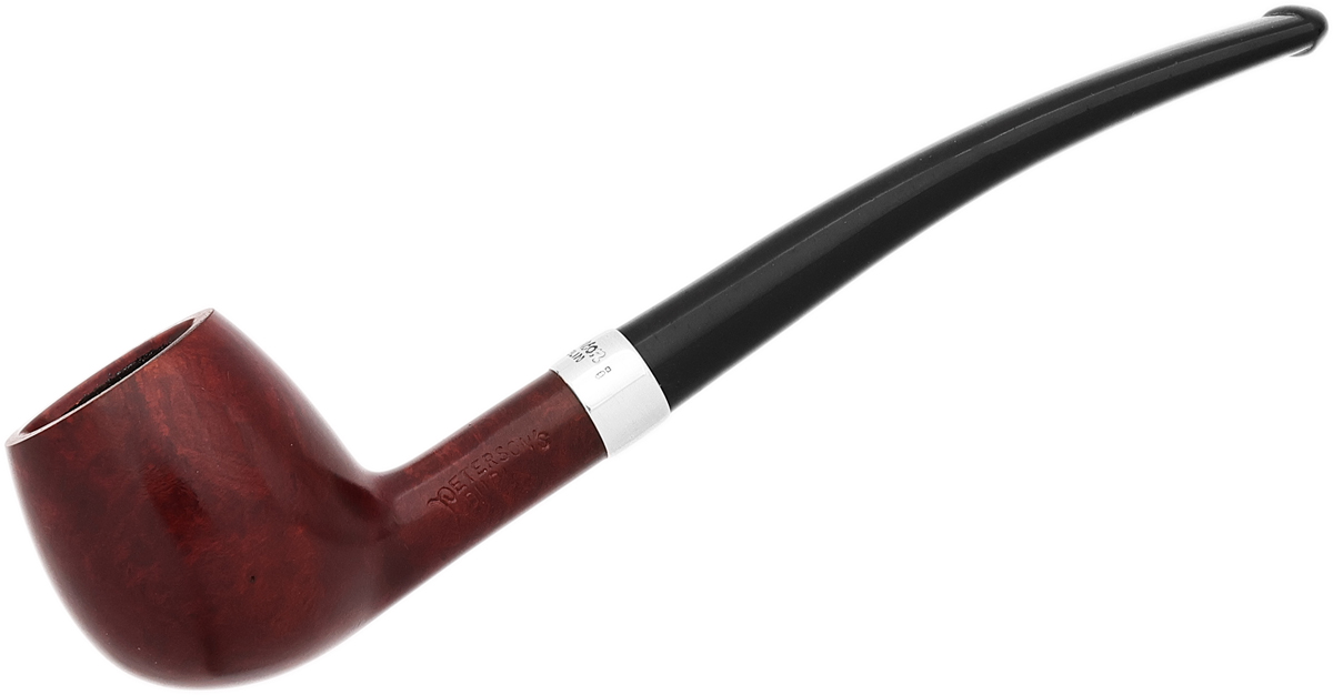 Peterson Junior Terracotta Silver Mounted Canted Apple Fishtail