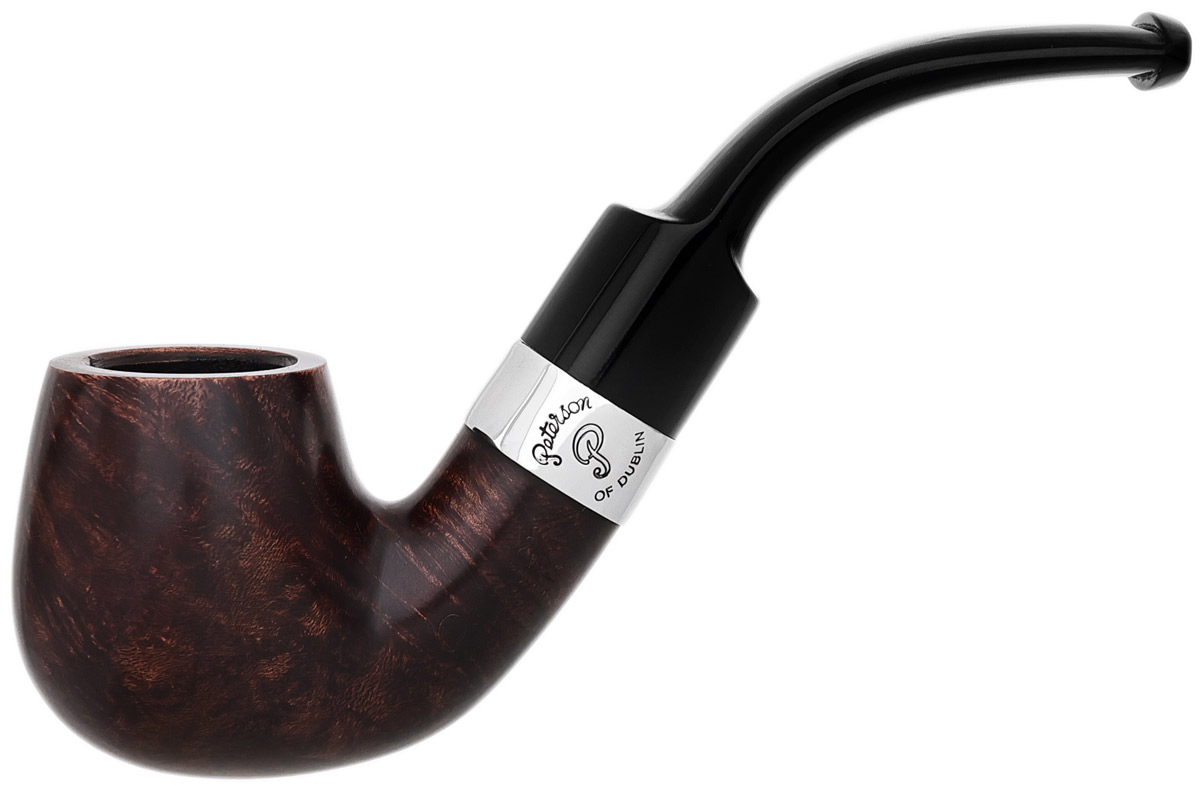 Aran Smooth Nickel Mounted (221) Fishtail Tobacco Pipe