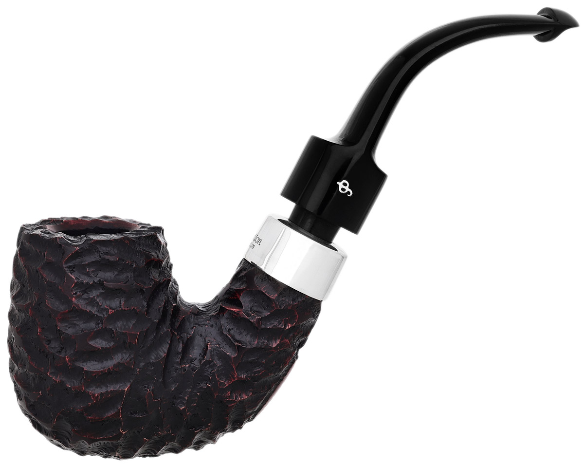Peterson House Pipe Rusticated Bent Billiard P-Lip