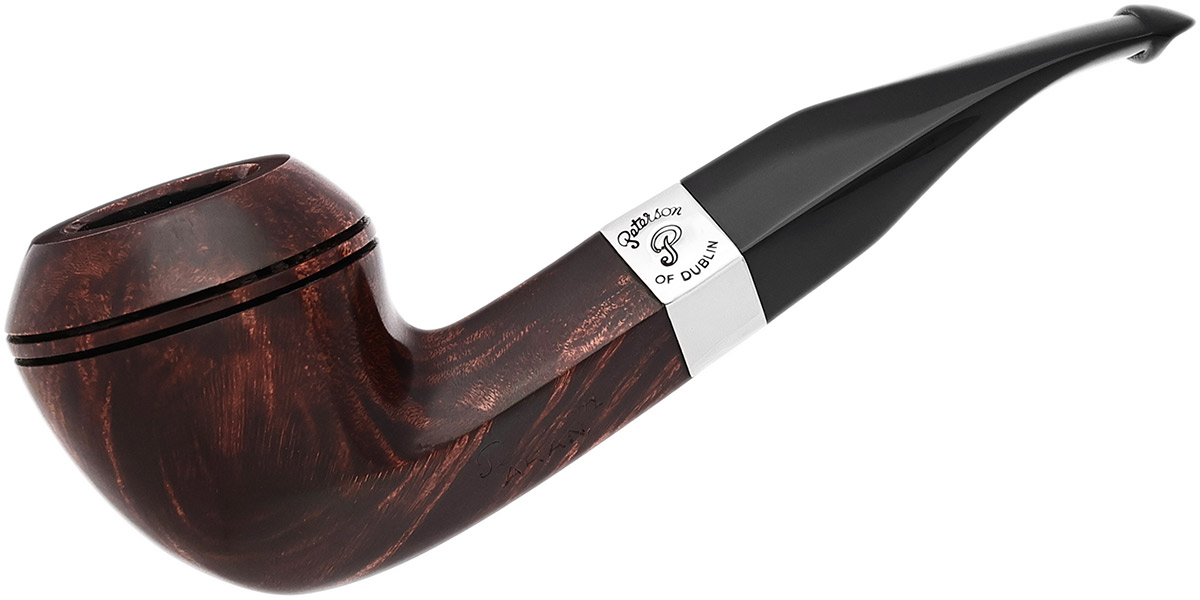 Aran Smooth Nickel Mounted (B5) P-Lip Tobacco Pipe