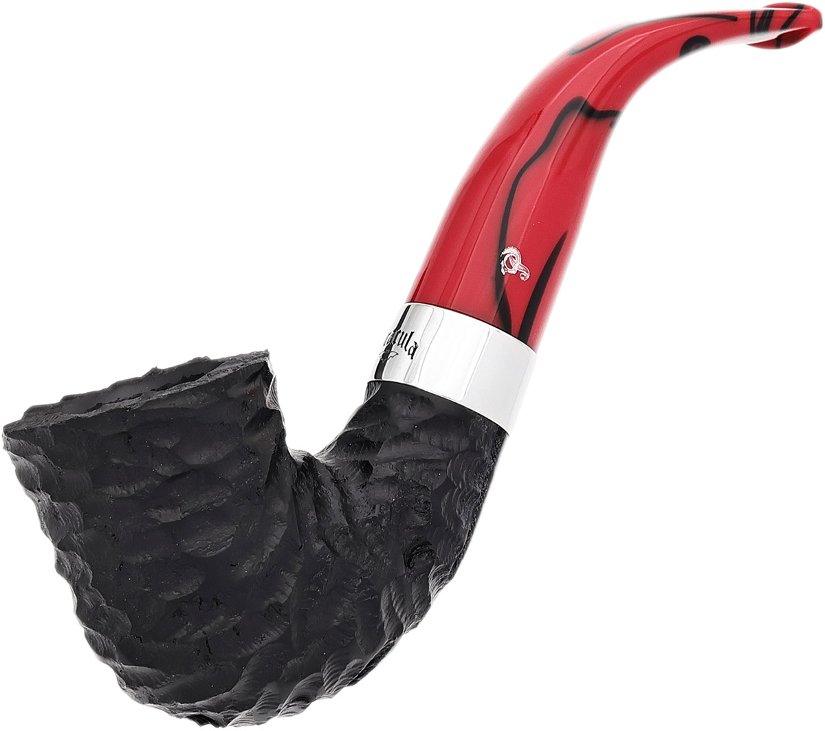 Dracula Rusticated (05) Fishtail Tobacco Pipe