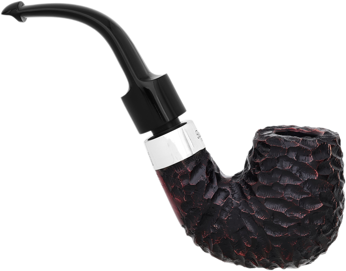 Peterson House Pipe Rusticated Bent Billiard P-Lip