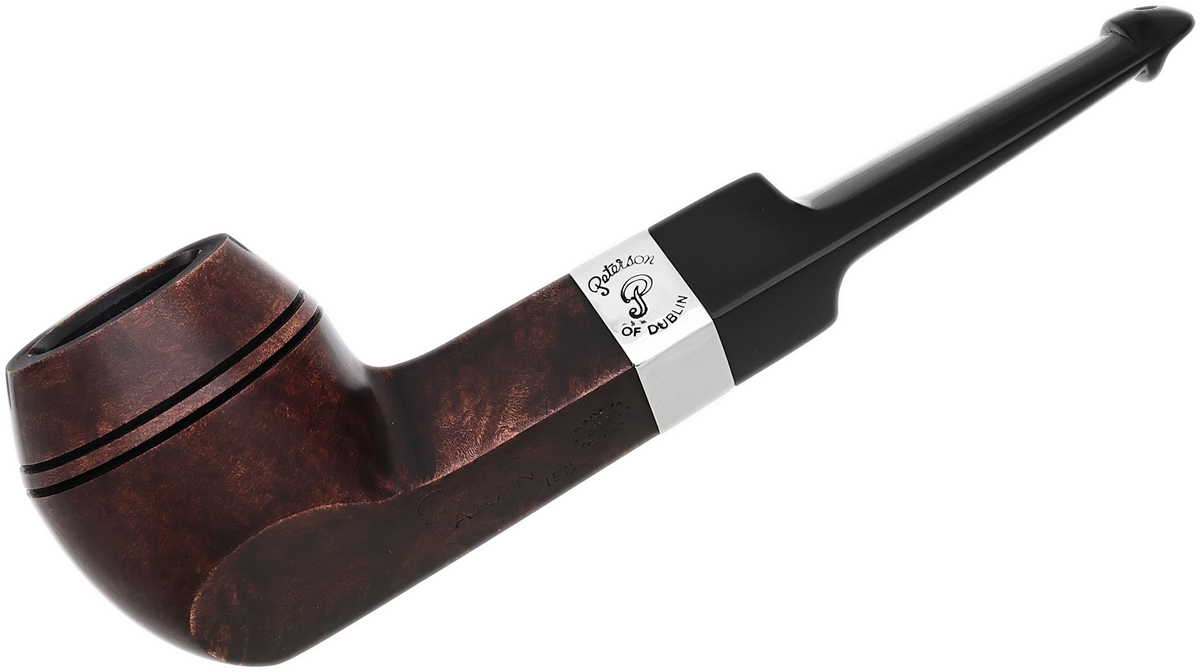 Aran Smooth Nickel Mounted (150) P-Lip Tobacco Pipe