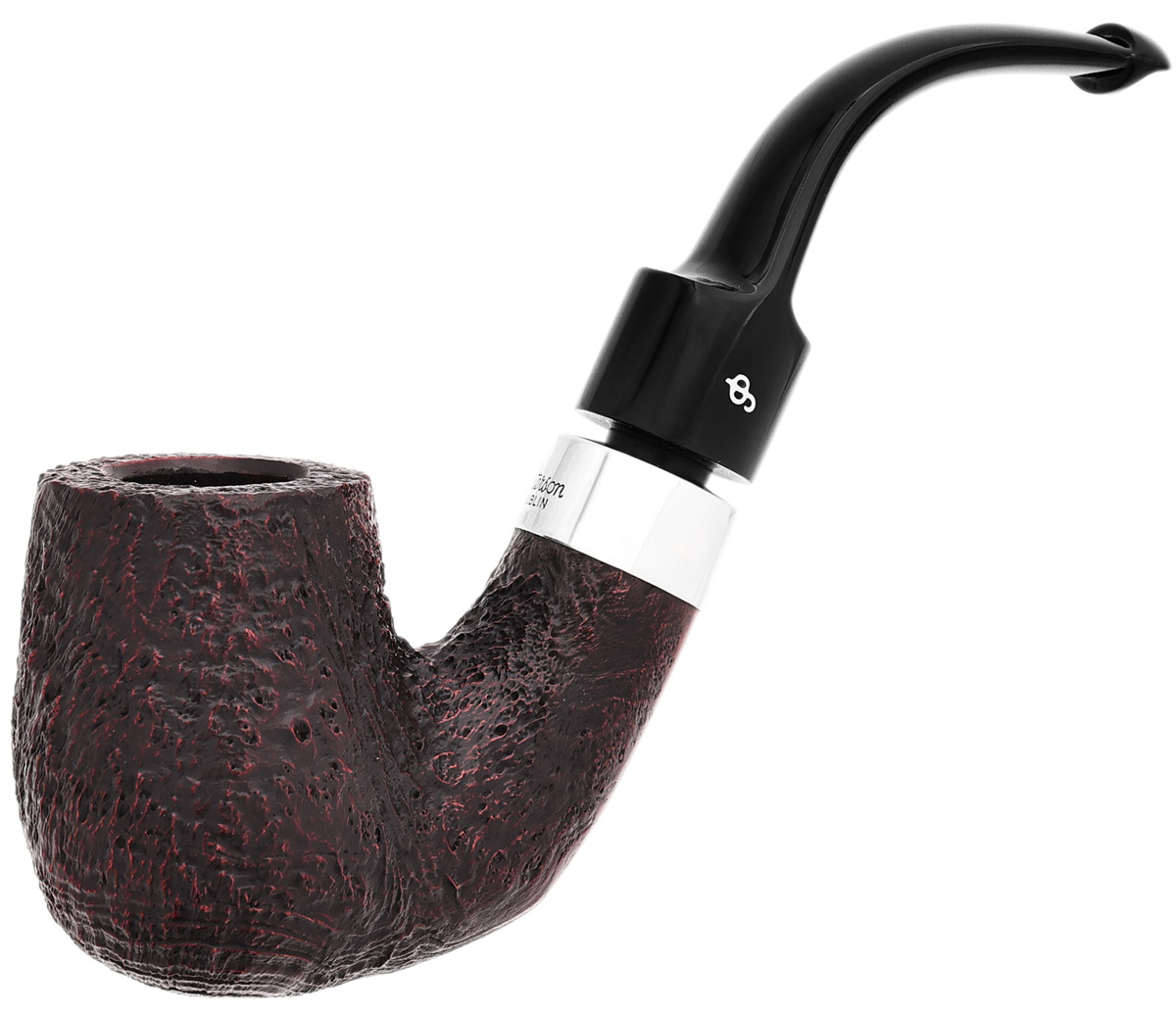 Peterson House Pipe Sandblasted Bent P-Lip