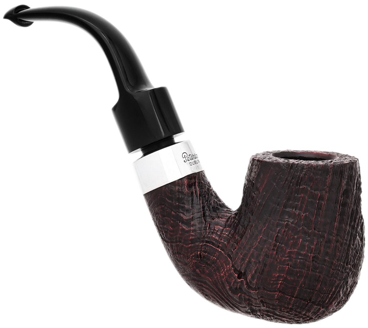 Peterson House Pipe Sandblasted Bent P-Lip