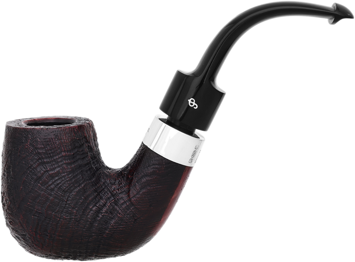 Peterson House Pipe Sandblasted Bent P-Lip