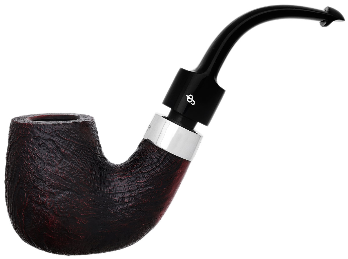 Peterson House Pipe Sandblasted Bent P-Lip