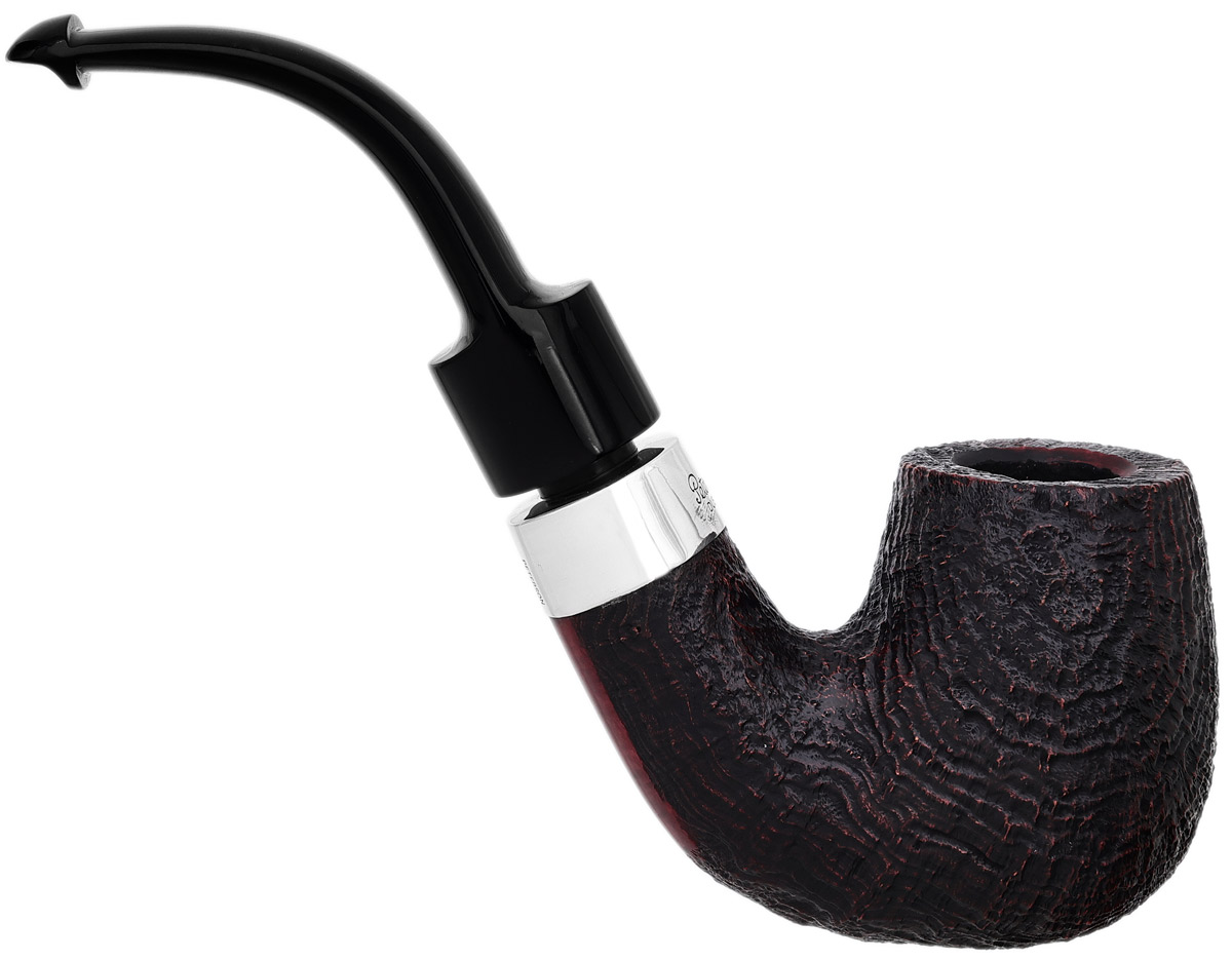 Peterson House Pipe Sandblasted Bent P-Lip