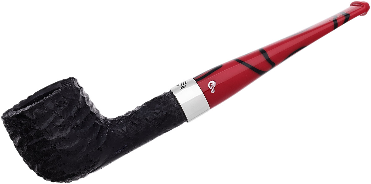 Dracula Rusticated (608) Fishtail Tobacco Pipe