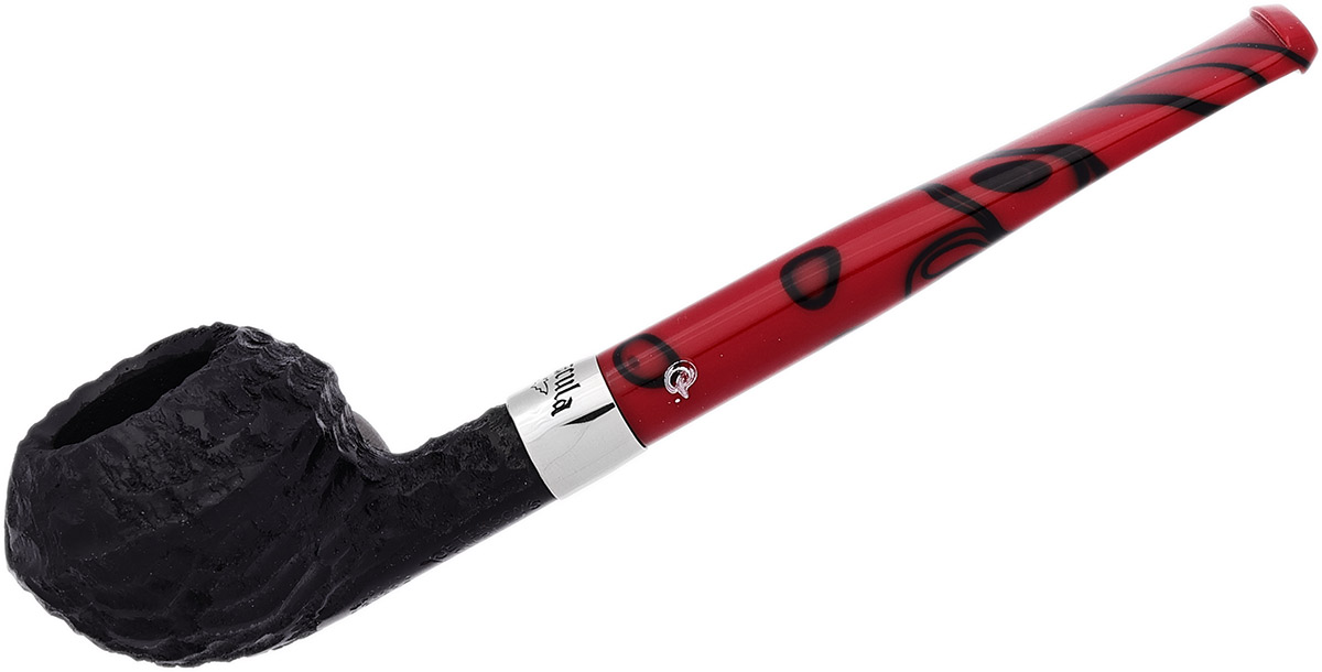 Dracula Rusticated (411) Fishtail Tobacco Pipe