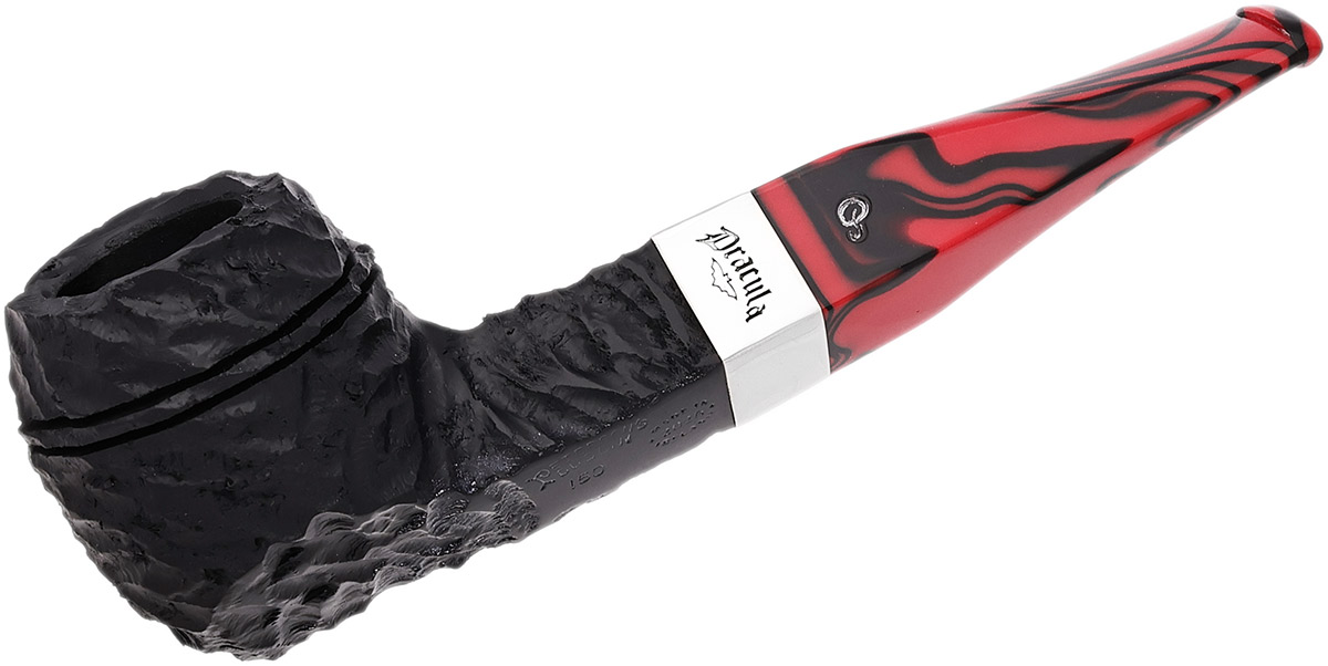 Dracula Rusticated (150) Fishtail Tobacco Pipe