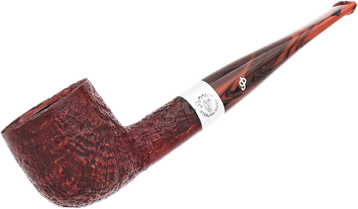 Irish Harp Sandblasted (606) Fishtail Tobacco Pipe