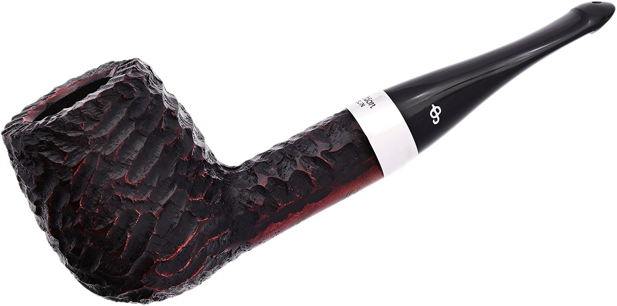House Pipe Rusticated Billiard P-Lip Tobacco Pipe
