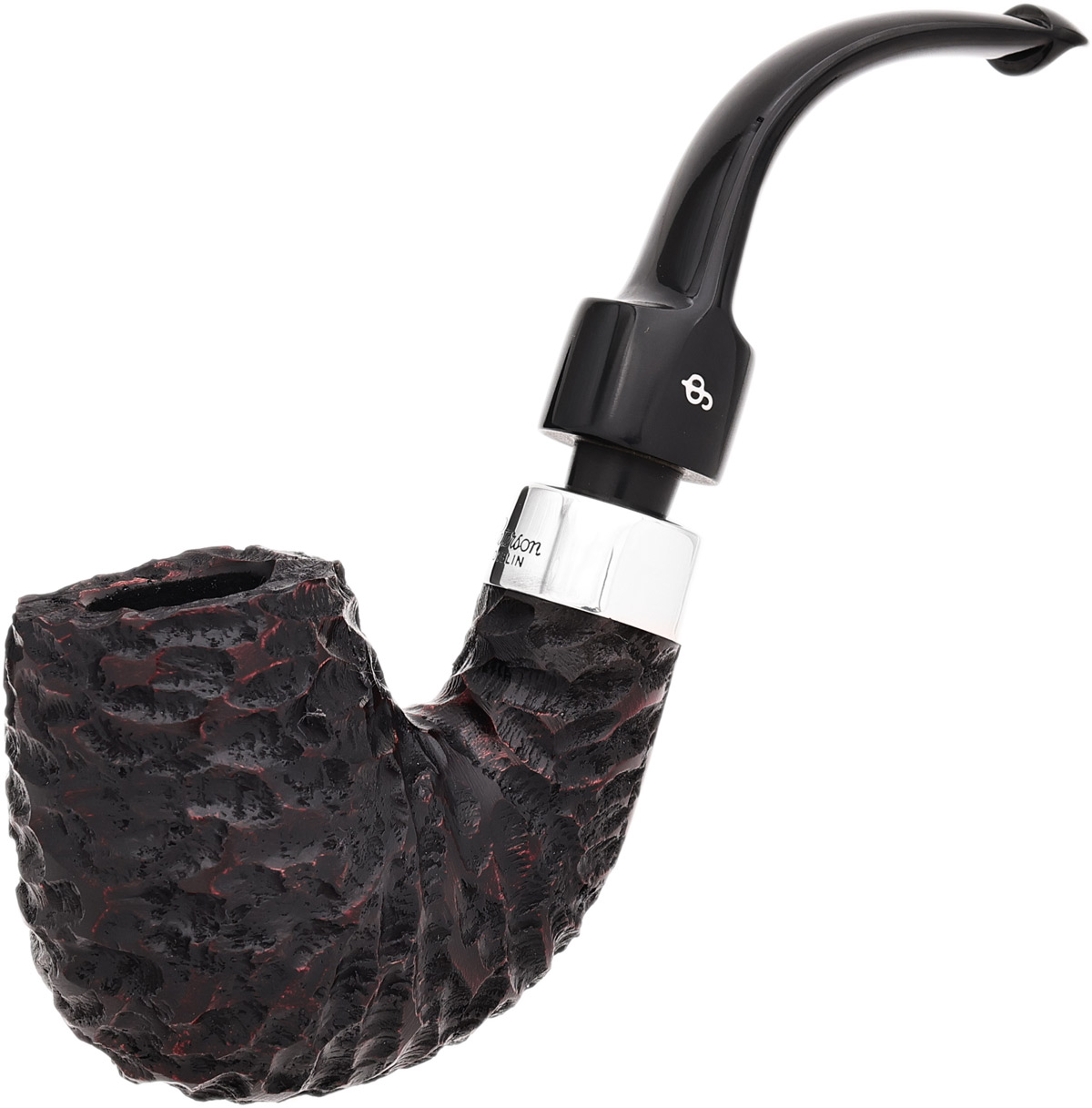 彼得森 House Pipe Bent Billiard P-Lip 锈刻 弯式撞球斗