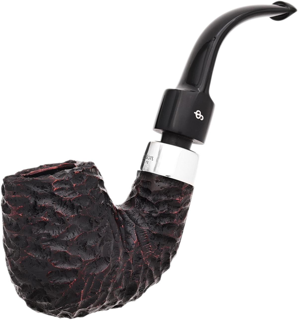 彼得森 House Pipe Bent Billiard P-Lip 锈刻 弯式撞球斗