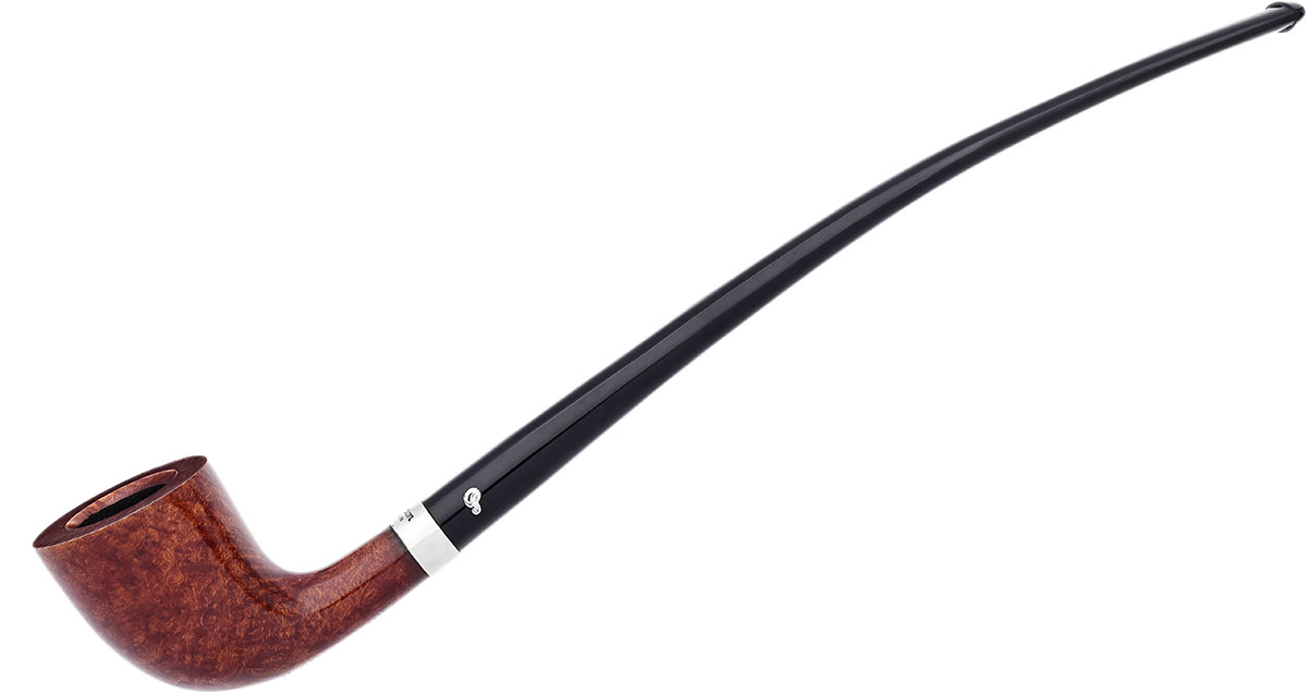 Churchwarden Smooth (D6) Fishtail Tobacco Pipe