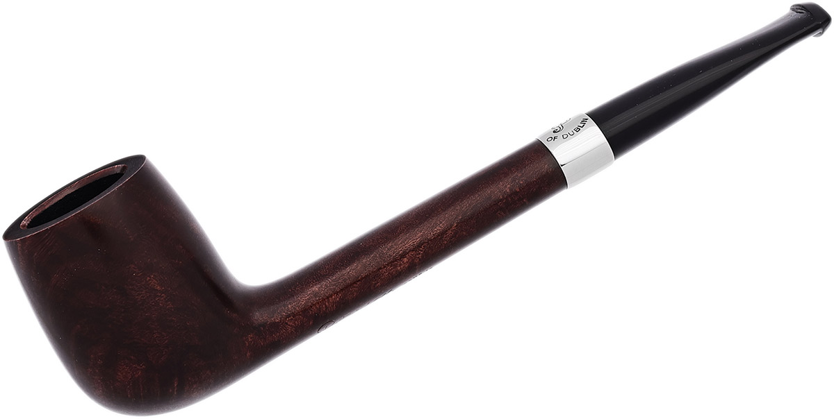 Aran Smooth Nickel Mounted (264) Fishtail Tobacco Pipe