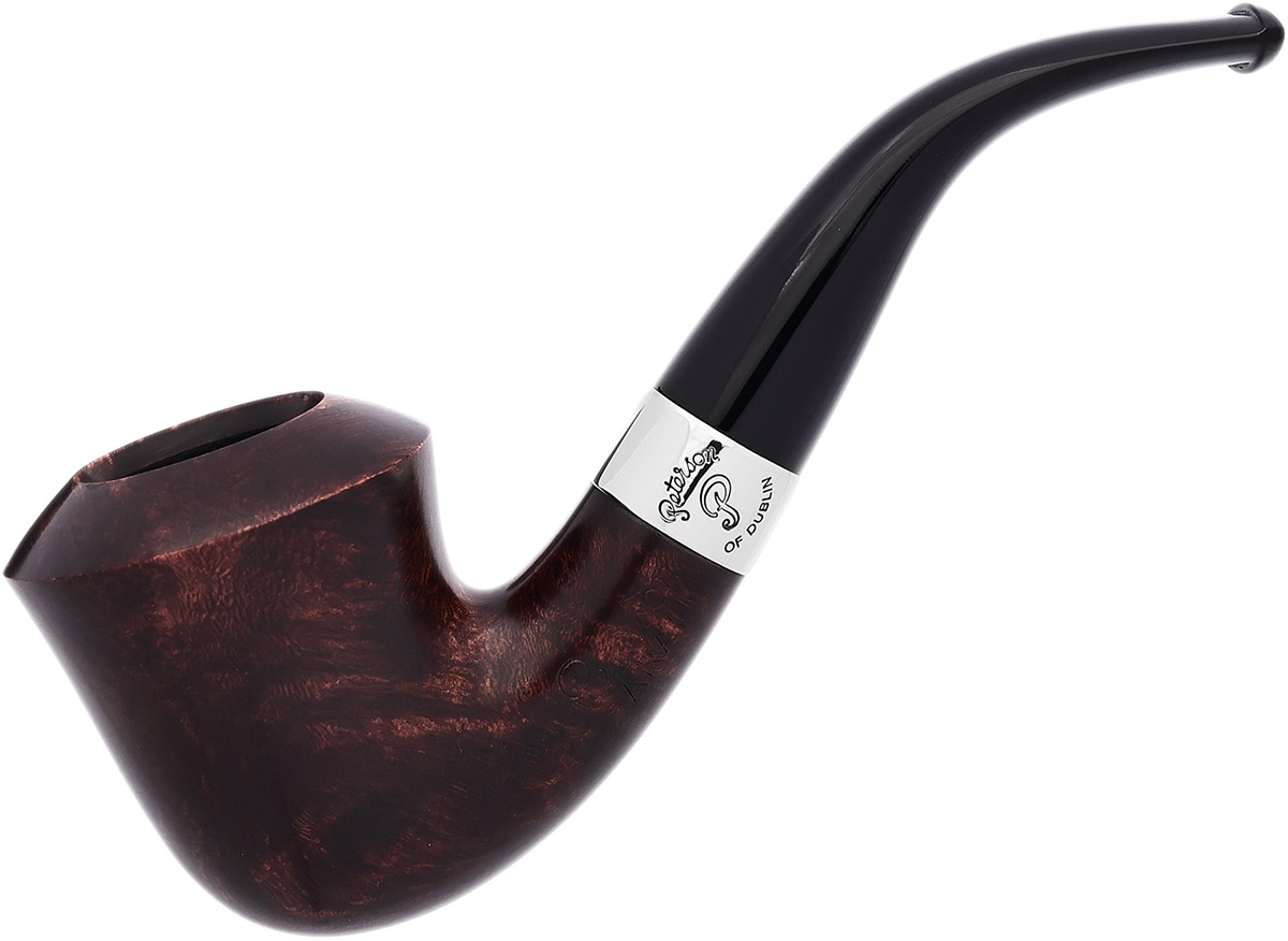 Aran Smooth Nickel Mounted (B10) Fishtail Tobacco Pipe