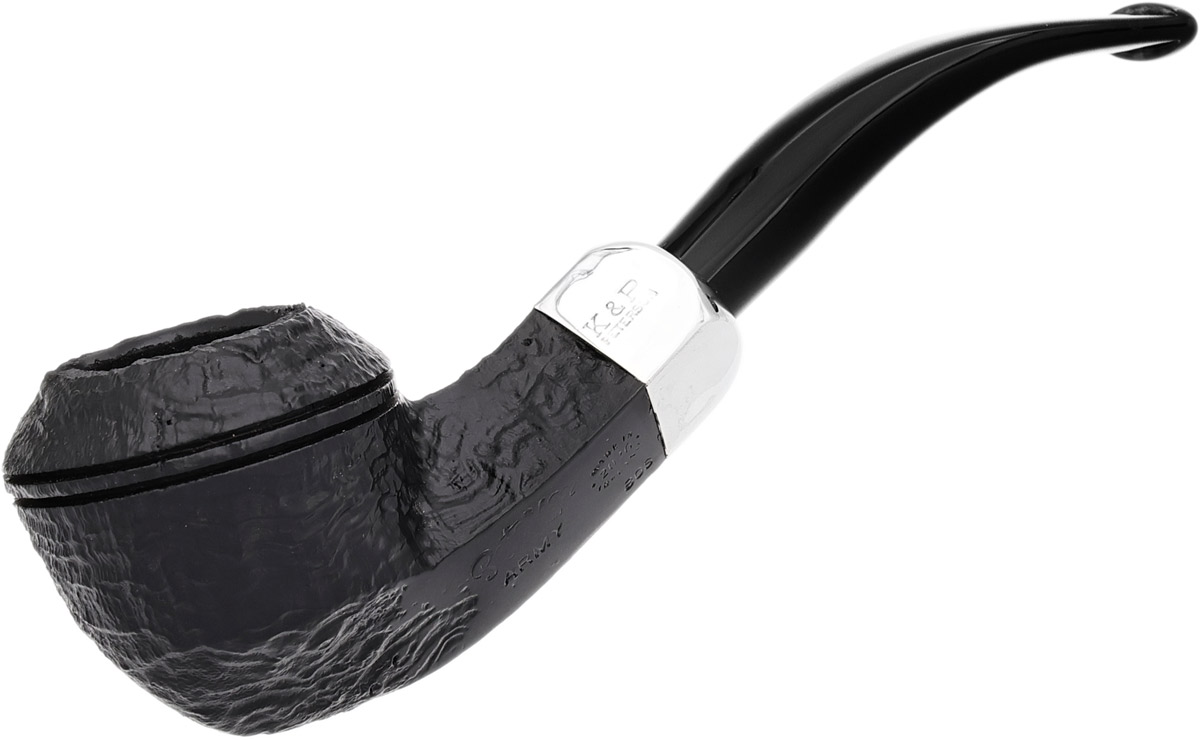 Army Filter Sandblasted (80s) Fishtail (9mm) Tobacco Pipe