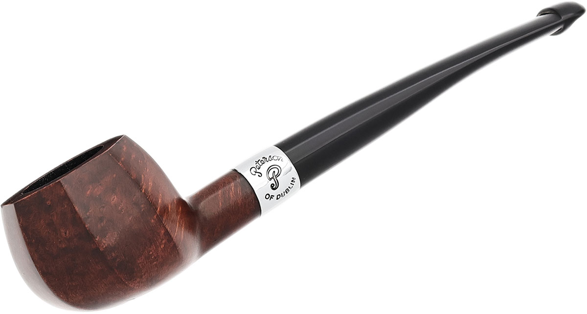 Aran Smooth Nickel Mounted (3070) P-Lip Tobacco Pipe