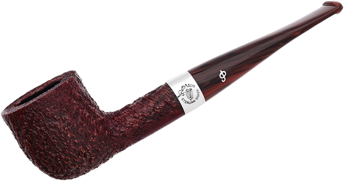Irish Harp Sandblasted (606) Fishtail Tobacco Pipe