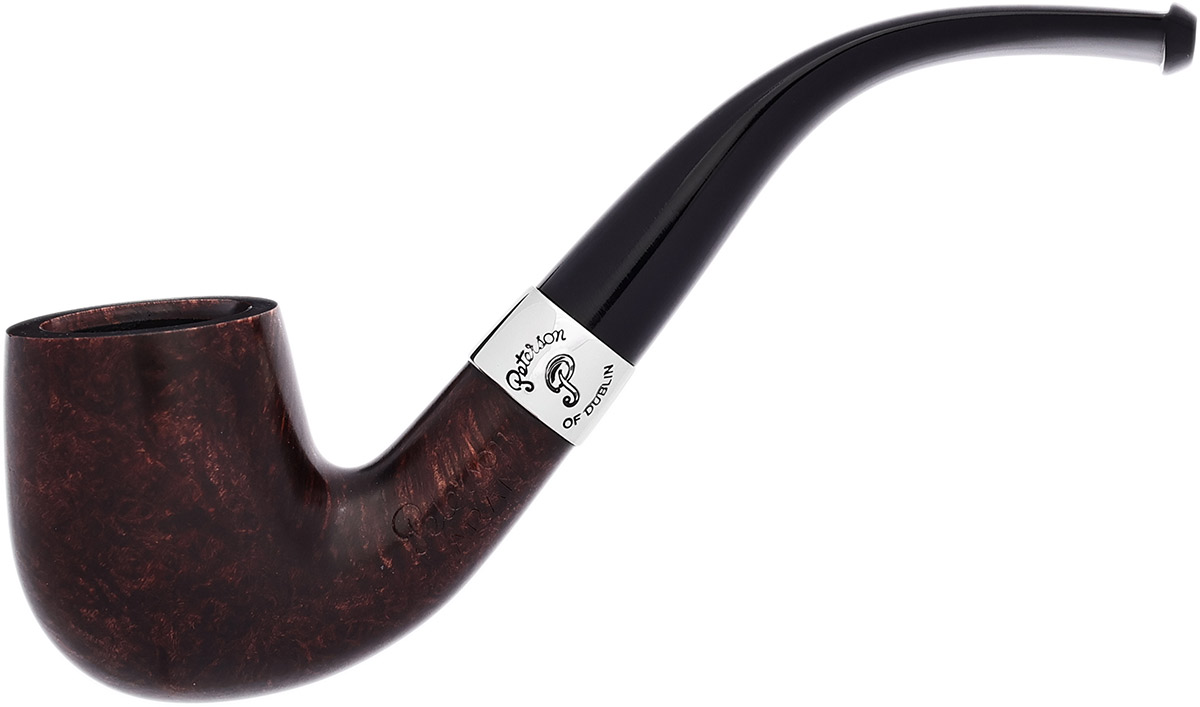 Aran Smooth Nickel Mounted (65) Fishtail Tobacco Pipe