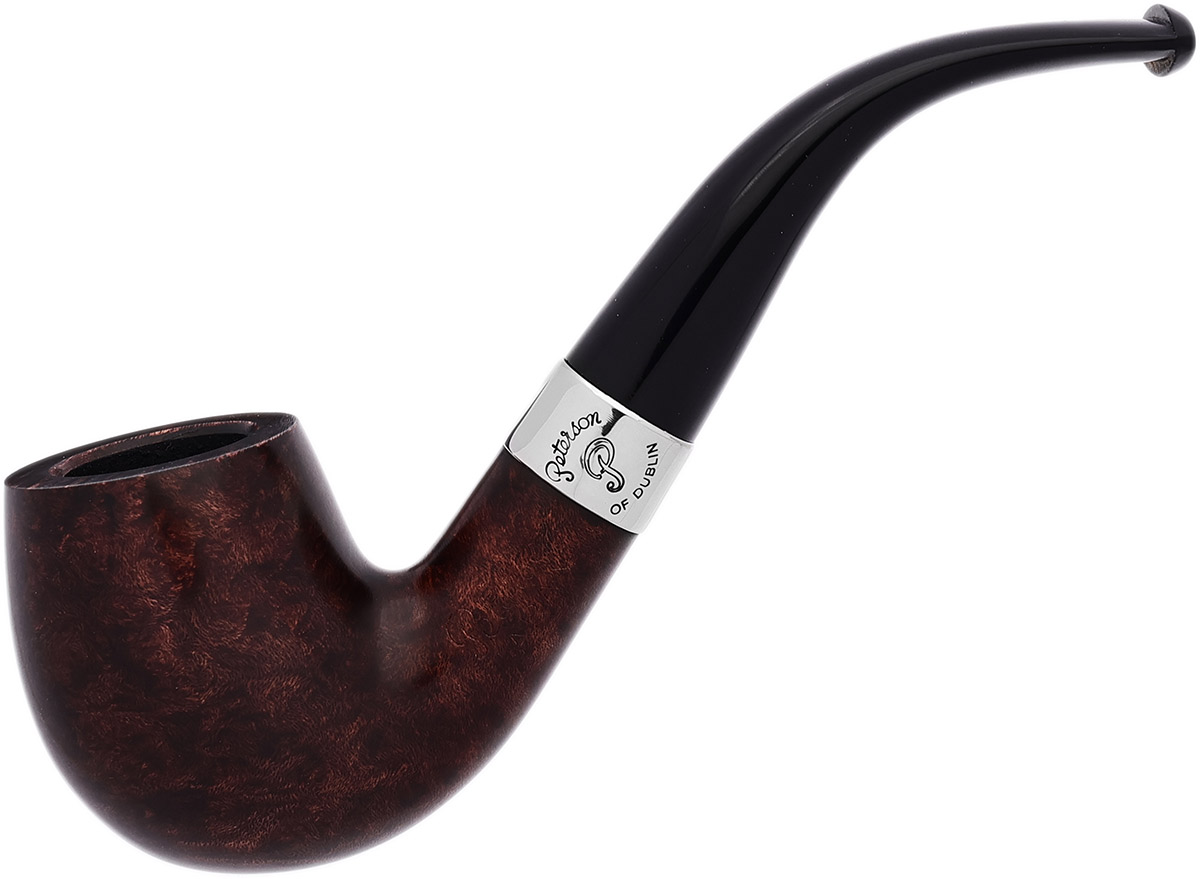 Aran Smooth Nickel Mounted (69) Fishtail Tobacco Pipe