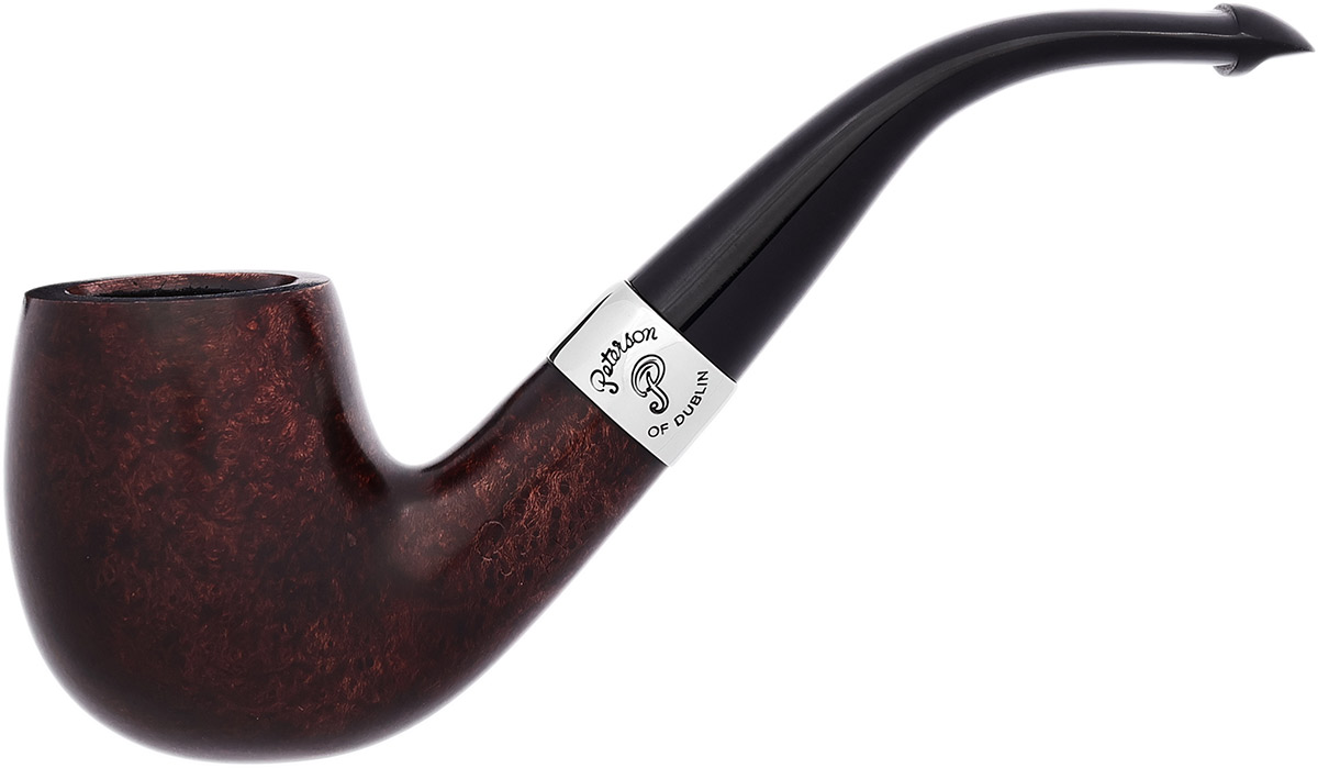 Aran Smooth Nickel Mounted (69) P-Lip Tobacco Pipe